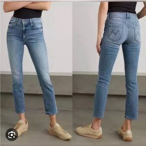 NWT Mother Denim The Mid Rise Dazzler Ankle in Lbo Wash Size 25